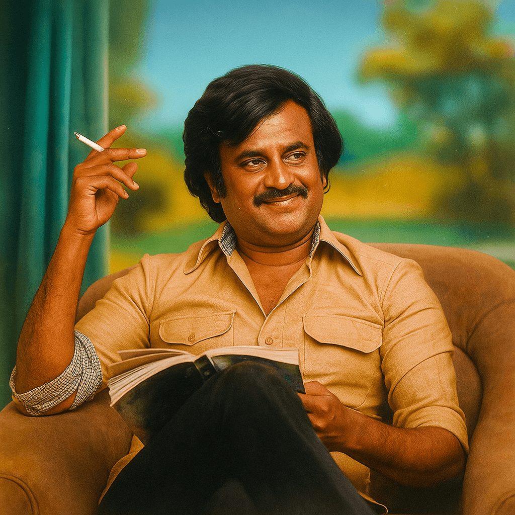 new photo of rajnikanth with ai
