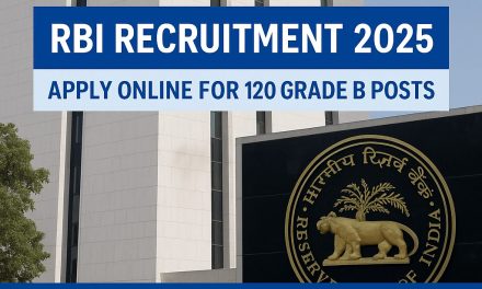 RBI Recruitment 2025: Apply Online for Officers – Grade B Posts