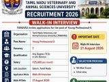 TANUVAS Recruitment 2026