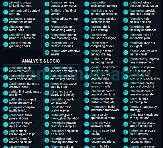 99 Hidden ChatGPT Commands