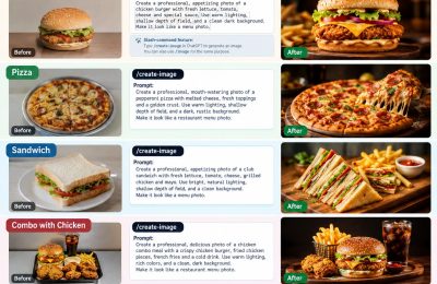ChatGPT – Slash Commands for Professional Food Menu Photography